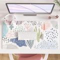 Colorful Star Large Mouse Pad, Waterproof PU Leather Abstract Desk Mat by ColorfulStar