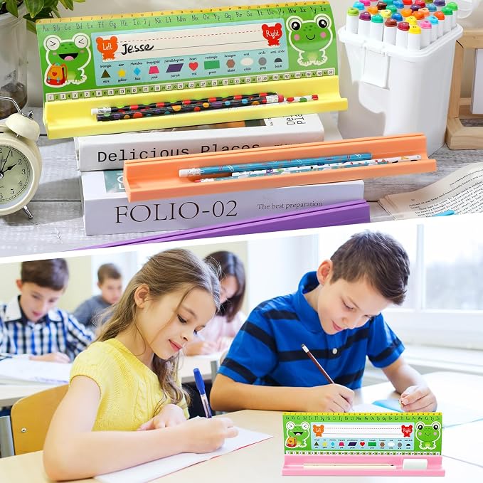 Jetec 24 Pcs Classroom Desk Name Plates Holder Index Cards Storage Classroom - Image 4