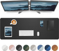 Leather Desk Pad Protector, Mouse Pad, Office Desk Mat, Non-Slip PU Leather by AFIING