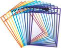 Mr. Pen- Reusable Dry Erase Pocket Sleeves, 12 Pack, Colorful | Clear Plastic by MrPen