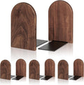 Book Ends, 4 Pack Medium Bookends Wood Book Ends Universal Economy Bookend by shikaman