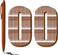 deegtran 100 Pack No Bleed Brown Barrel Click Pens, Wholesale Retractable by DEEGTRANPENS