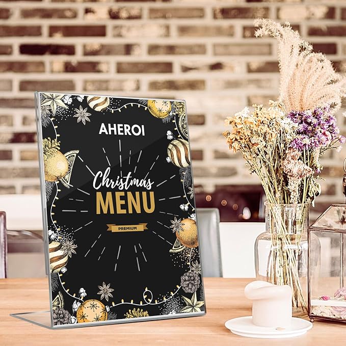Aheroi 12 PCS Acrylic Sign Display Stands - Image 7