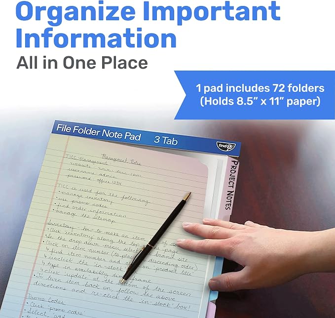 Find It File Folder Notepad - Image 2