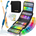 Aen Art Glitter Gel Pens with Case by ColoringForFun
