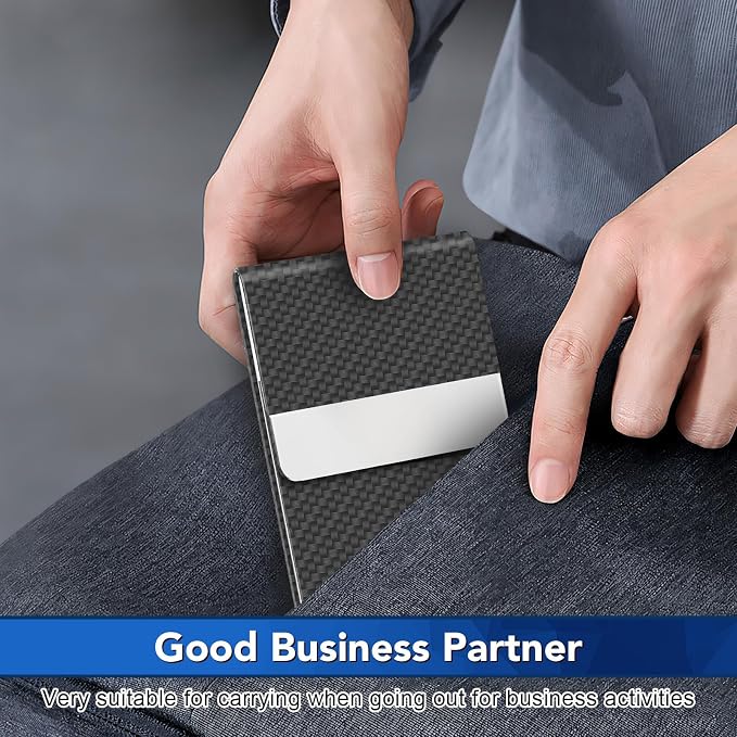 Business Card Holder, Metal Slim Business Card Case, Pocket Card Holder - Image 7