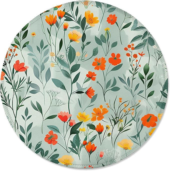 ITNRSIIET Round Mouse Pad with Stitched Edge Premium-Textured Waterproof by +ITNRSIIET