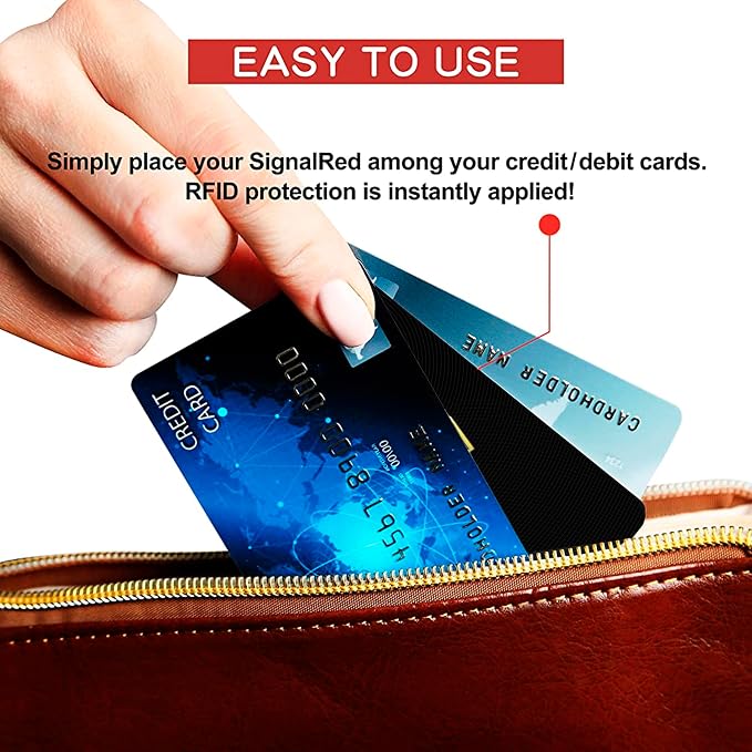 SaiTech IT 2 Pack RFID Blocking Card, One Card Protects Entire Wallet Purse - Image 7