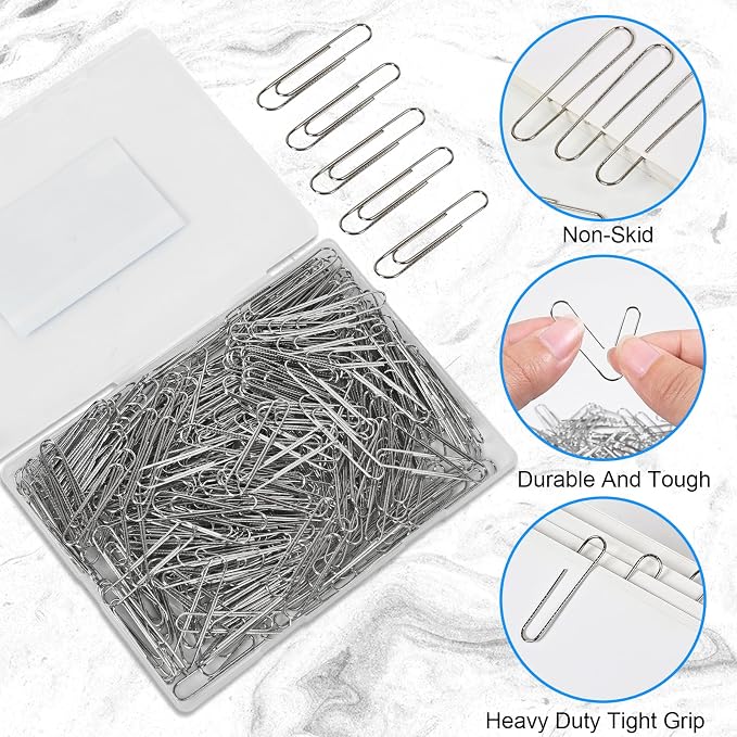 Large Paper Clips Non-Skid, 2 Inch Jumbo PaperClips, Paperclips Non-Skid Clips - Image 2