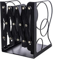 Adjustable Bookends Metal Book Ends by Gardesk--HomeOrganizerDecorExpert