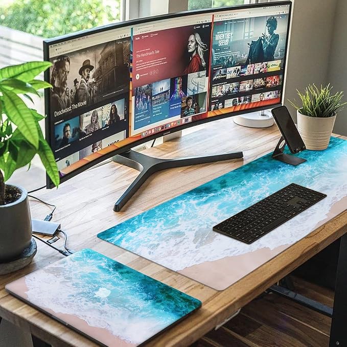 iCasso Extended Gaming Mouse Pad, Large Non-Slip Rubber Base Mousepad - Image 7
