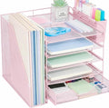Desk Organizers and Accessories, 5-Tier Paper Letter Tray Organizer by Illuminatinglifewiththewarmthandloveoflight