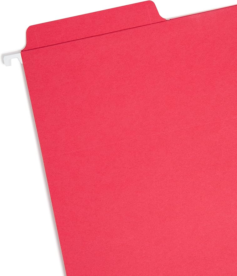 Smead FasTab Hanging File Folder, 1/3-Cut Built-in Tab, Letter Size - Image 2