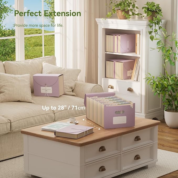 EcoStash Accordion File Organizer, 26 Pockets Wheat Straw Expanding File Folder - Image 5