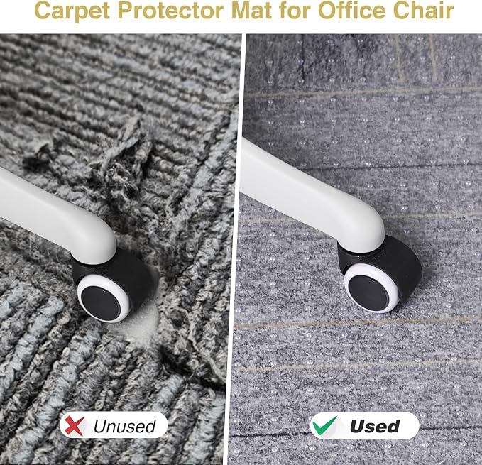36”x 48” Carpet Floor Mat for Office Chair, HeavyDuty Chair Mats for Carpeted - Image 3
