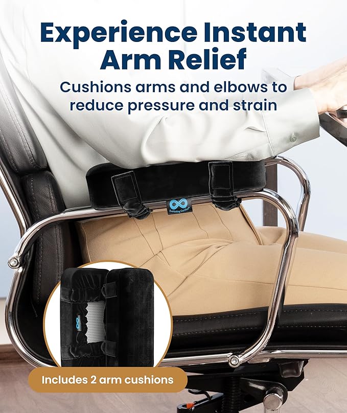 Elevate Series by Everlasting Comfort Office Chair & Wheelchair Arm Pads - Image 2