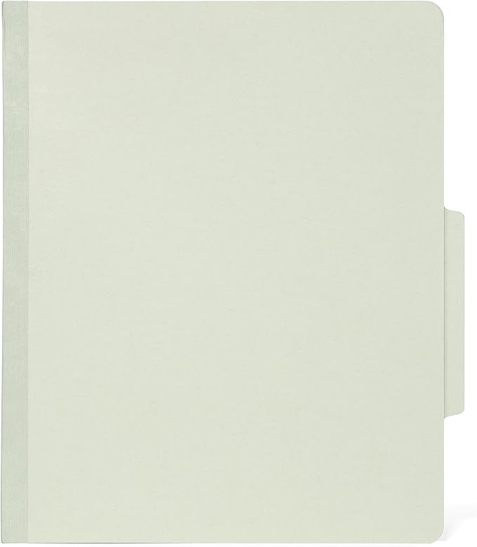 10 Letter Size Gray Green Classification Folders - Image 3