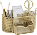 BLU MONACO | Gold Desk Organizer Set by Blu_Monaco