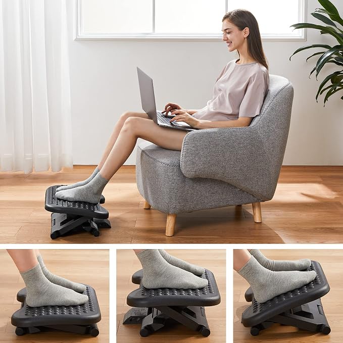 HUANUO Adjustable Desk Footrest, Foot Rest - Image 5