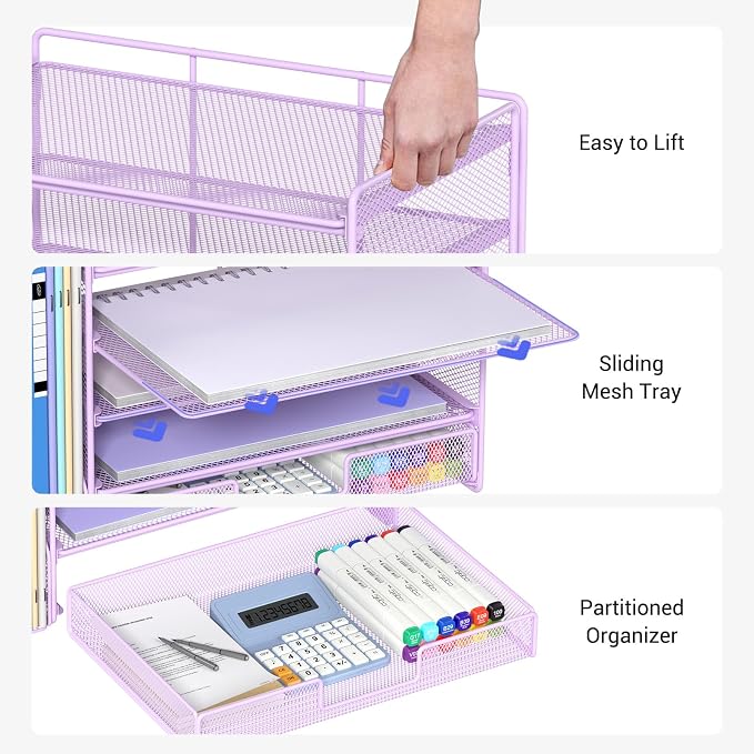OPNICE Desk Organizer, 5-Tier Paper File Organizer - Image 5