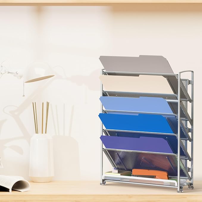 Simple Houseware 6-Tier Wall Mount Document Letter Tray Organizer - Image 5