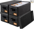 CD Storage Box & Case, Each Holds 35 CDs, Desktop & Closet CD Organizer by Salajory