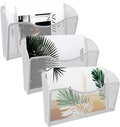 EasyPAG Wall File Organizer 3 Pack, Hanging File Organizer Wall Mount, Metal by EasyPAG
