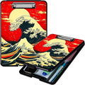 Red Sky Waves A4 Clipboard by Unknown