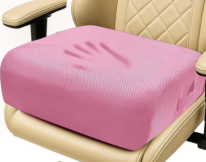6" Extra Thick Memory Foam Office Chair Cushion – 2-Layer Booster Seat by Unknown