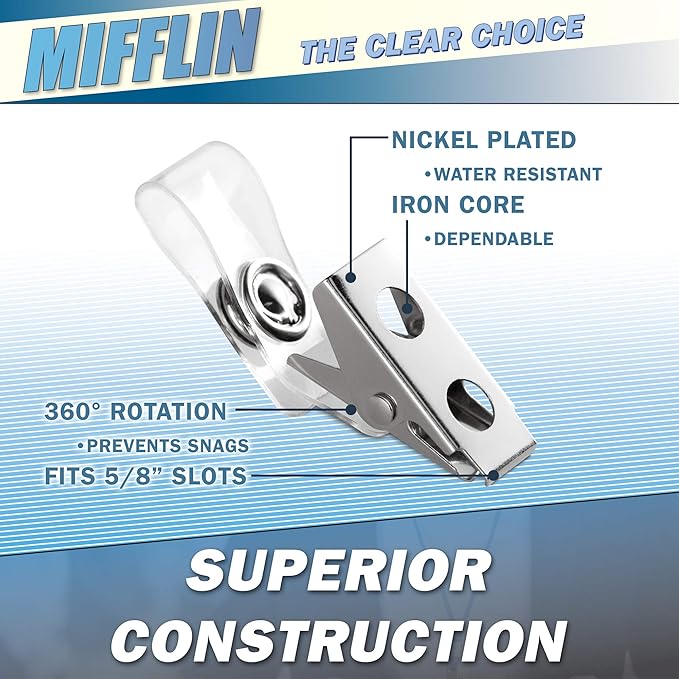 Mifflin-USA Vertical Plastic Card Holder - Image 3