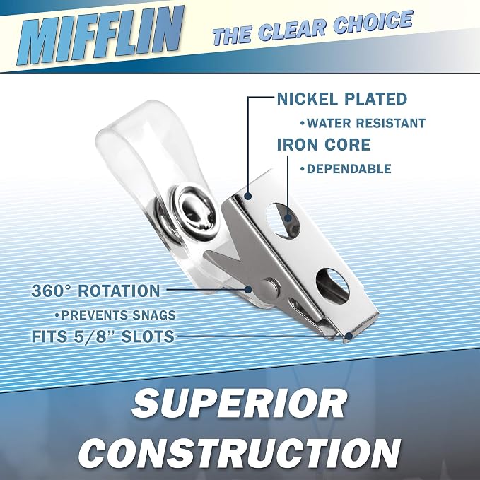 Mifflin-USA Horizontal Plastic Card Holder - Image 2