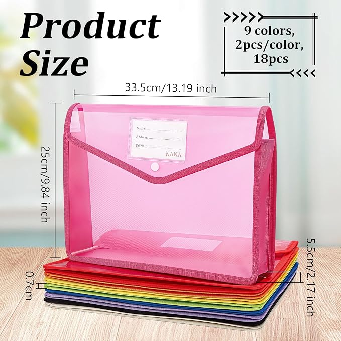 CUTHOLLOW Plastic Expandable File Organizer Folder - Image 2
