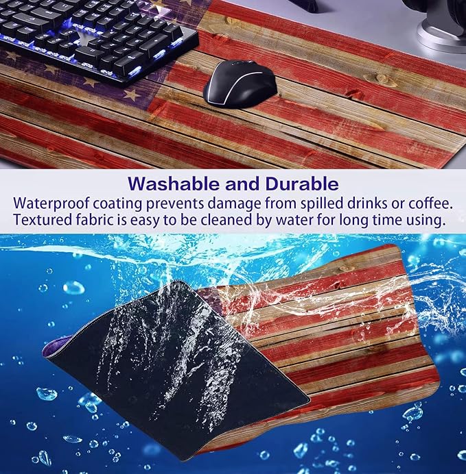 American Flag Gaming Mouse Pad, Suitable - Image 6