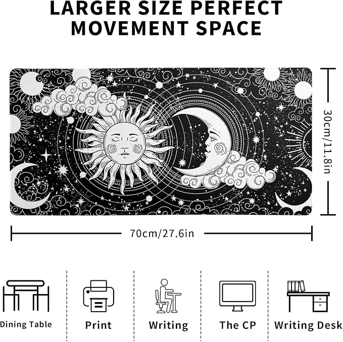 Magic Astrology Extended Big Mouse Pad Large, Gaming Mouse Pad Desk Pad - Image 2