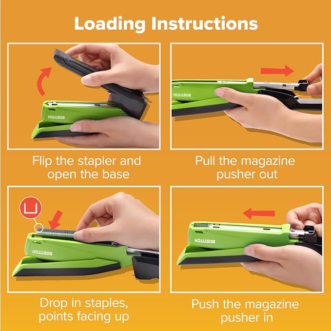 Bostitch Office InPower Spring-Powered Desktop Stapler, 20 Sheet Capacity - Image 7