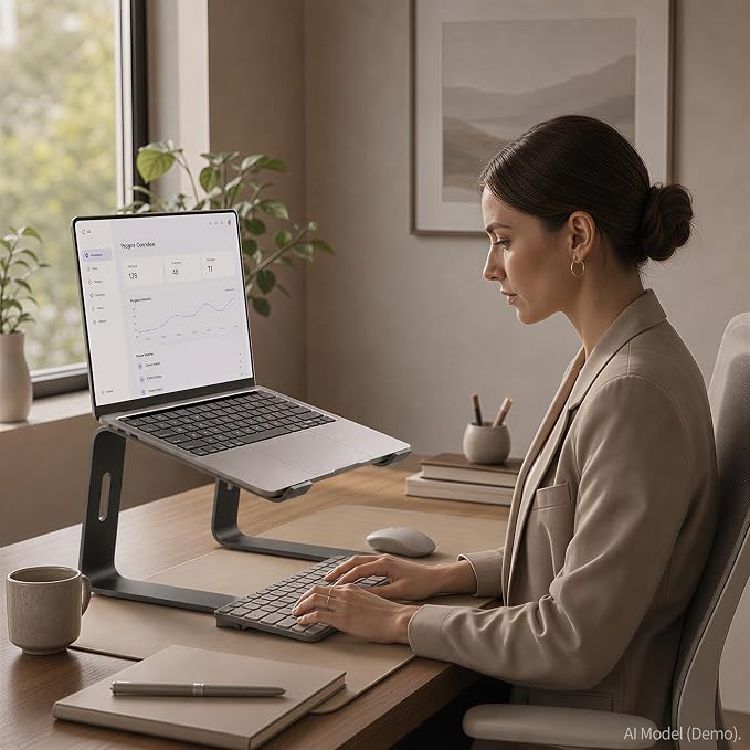 Orionstar Ergonomic Laptop Stand, Premium 5mm Aluminum Riser - Image 7
