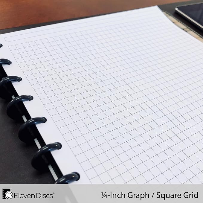 Eleven Discs Discbound Paper, Letter Size Square Grid Sheets - Image 3