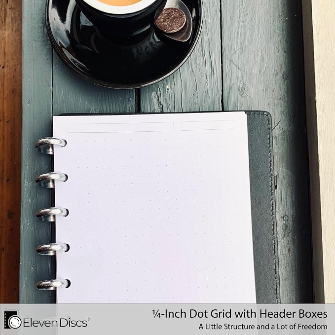 Eleven Discs Discbound Paper, Junior Size Dot Grid Sheets - Image 3