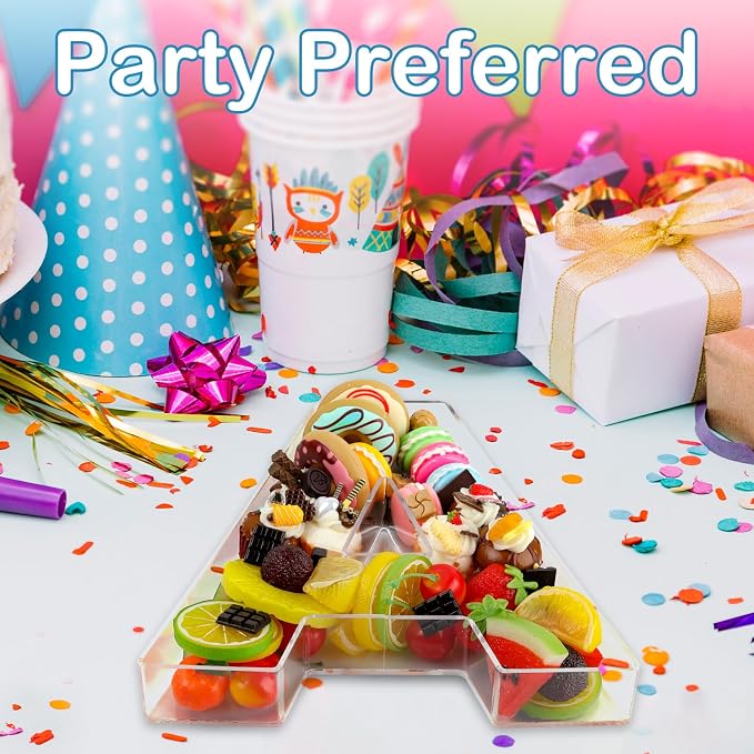 10" Q Clear Acrylic Letter Charcuterie Board Box, Reusable Fillable Decorative - Image 7