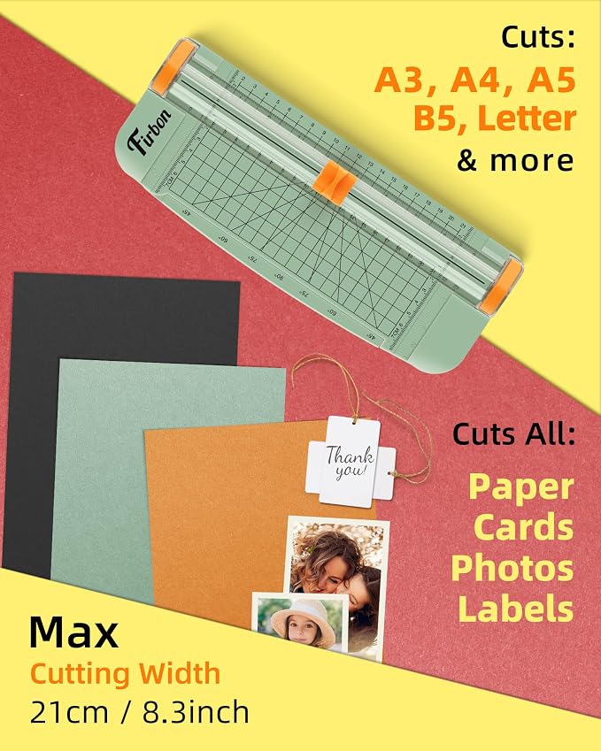 Firbon Morandi A5 Paper Cutter, Straight Small Paper Trimmer - Image 3
