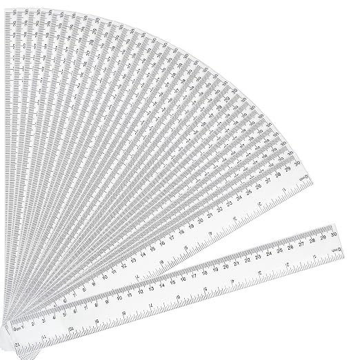30 Packs Plastic Clear Rulers Bulk - Image 5