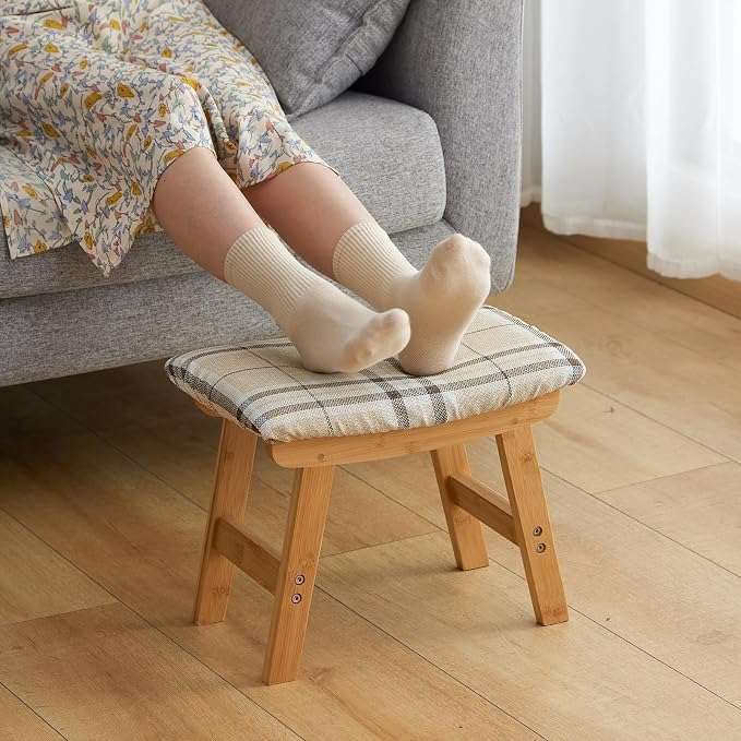 Foot Stool Ottoman Foot Rest Under Desk, Small Stool by Furshus