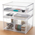 STORi Stackable Desk Organizer Drawers, 4 Multi-size Drawers by STORi