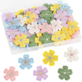 60 Pieces Tulip Decorative Pushpins Flower Thumb Tacks Decorative Florest Push by Avsty