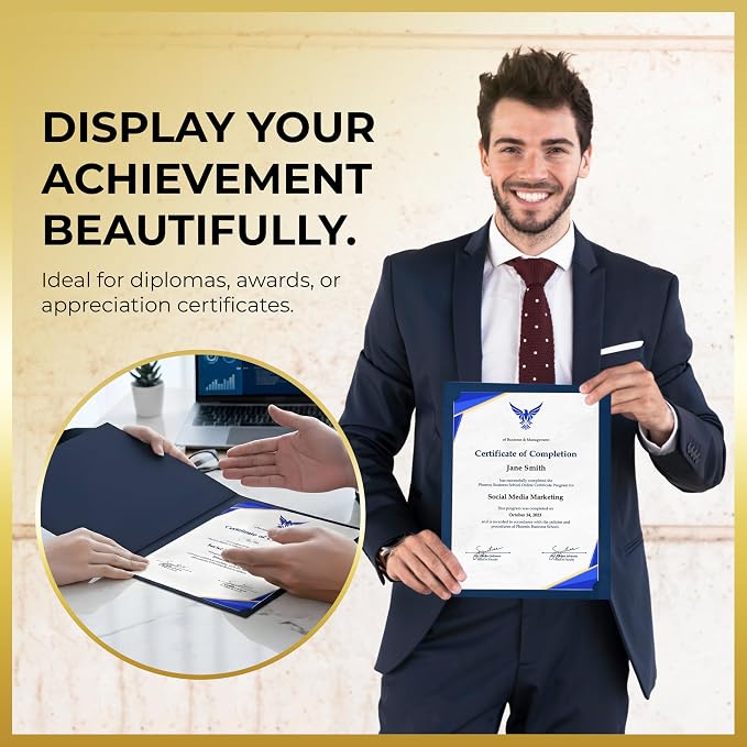 160 Pcs Certificate Holders Bulk, Document Covers - Image 5