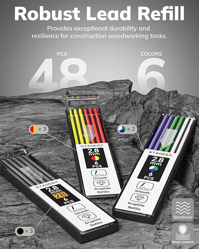 STAGEEK 4PCS Carpenter Pencils - Image 4