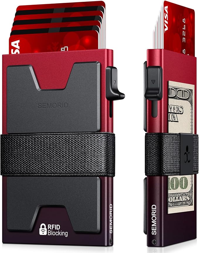 SEMORID Slim Aluminum Card Holder Wallet by SEMORID