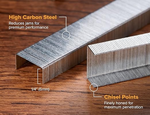 Bostitch Office Premium Standard Staples, 1/4" Length, High-Carbon Steel - Image 2