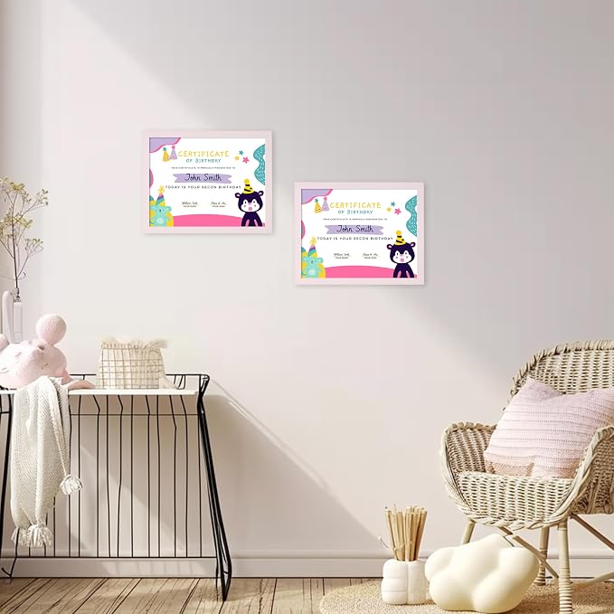 ELSKER&HOME 8.5x11 Picture Frame-Certificate Frame in Pink | Document Frame - Image 2