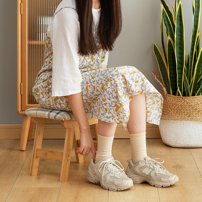 Foot Stool Ottoman Foot Rest Under Desk, Small Stool - Image 5